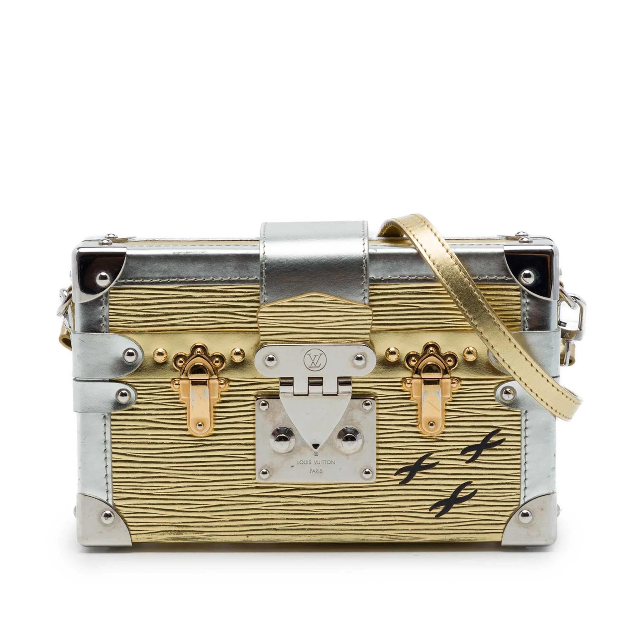 Petite Malle leather handbag