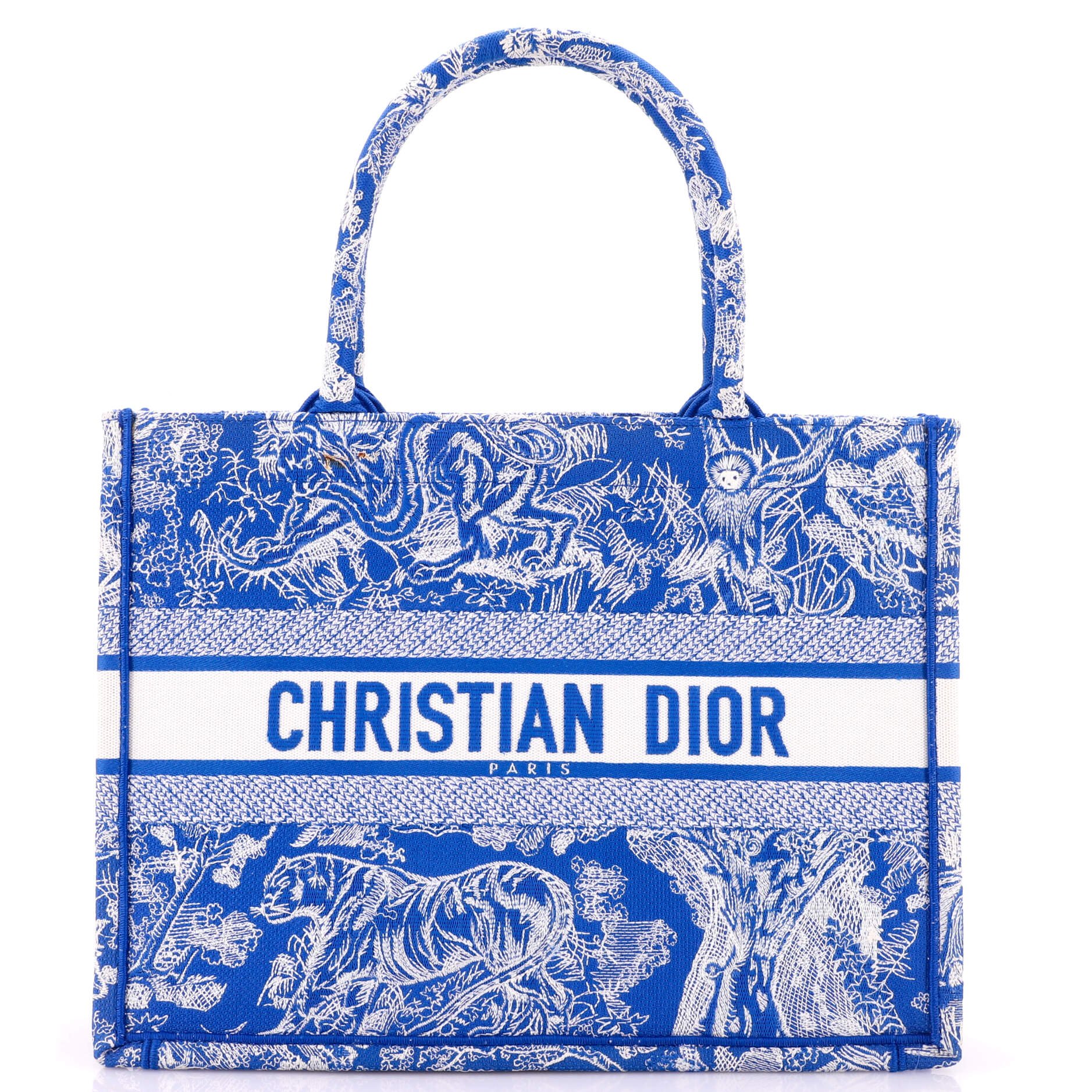 Dior Book Tote Embroidered Canvas Medium