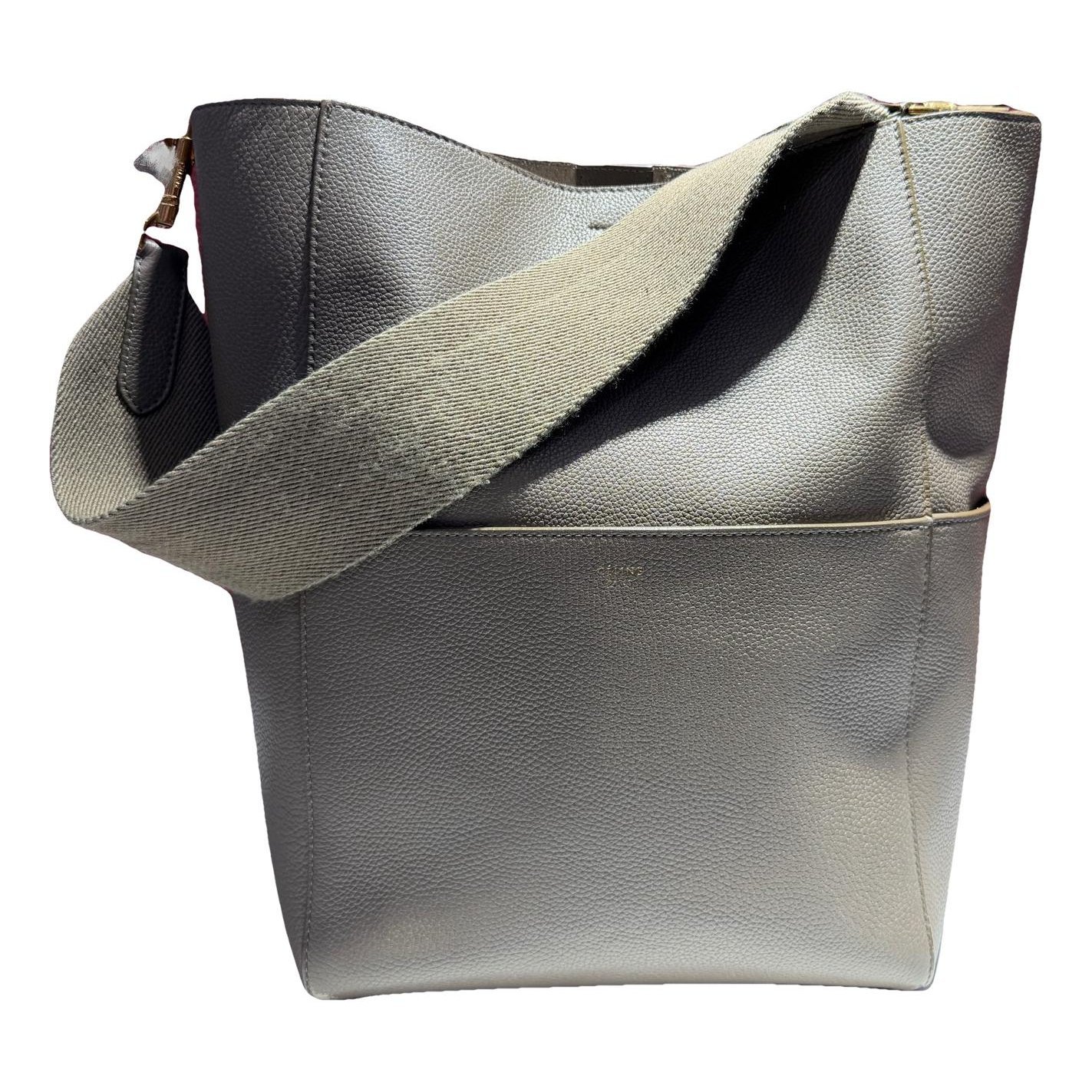 Seau Sangle leather handbag