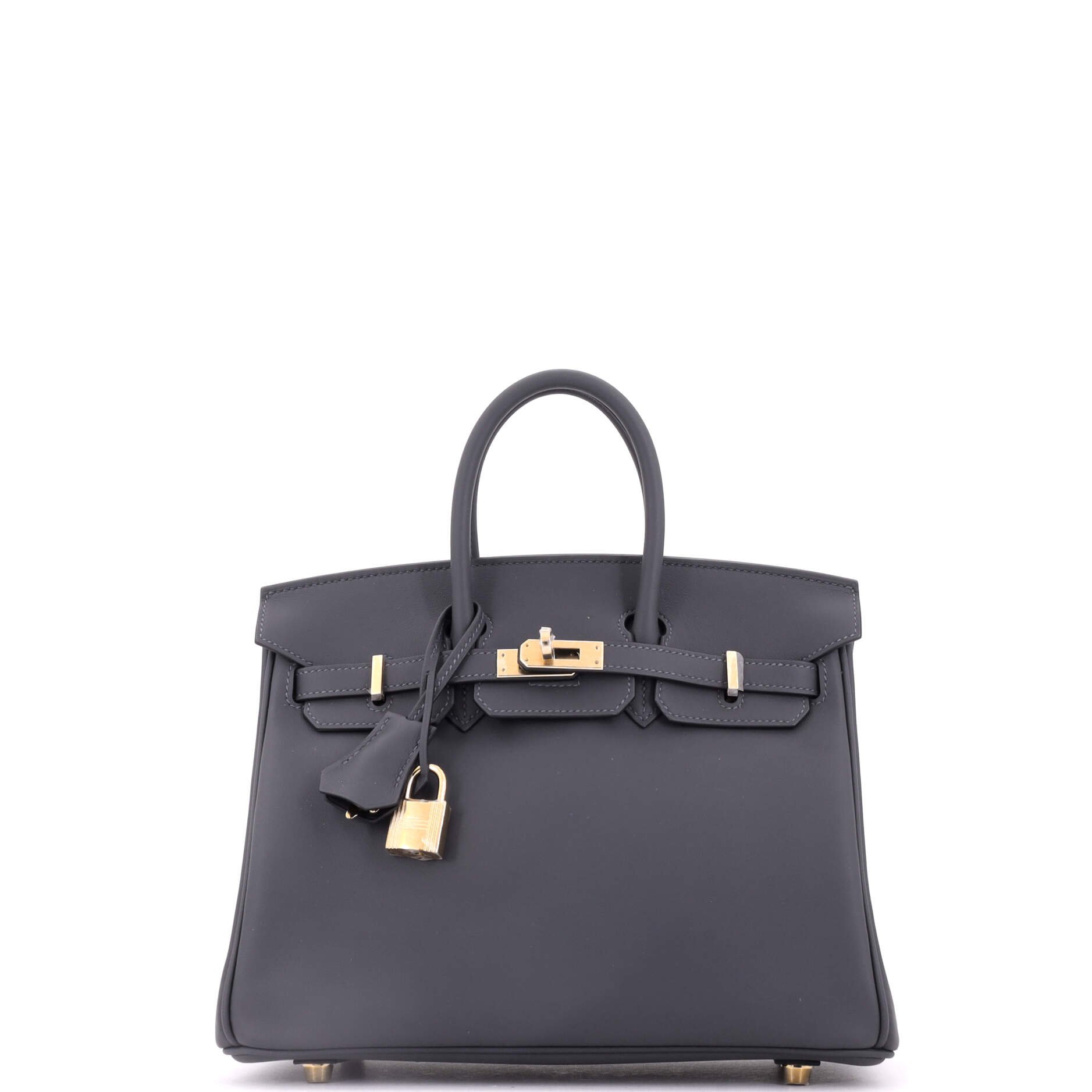 Hermes Birkin Handbag Verso Swift with Permabrass Hardware 25