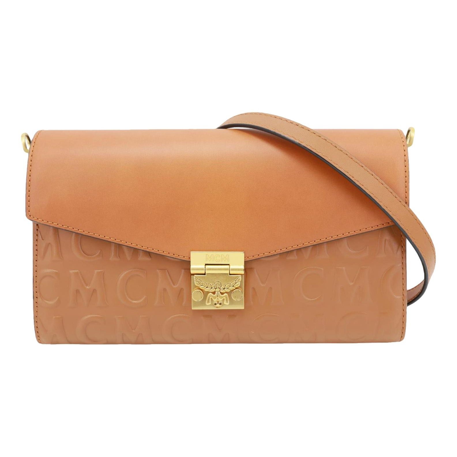 Leather clutch bag