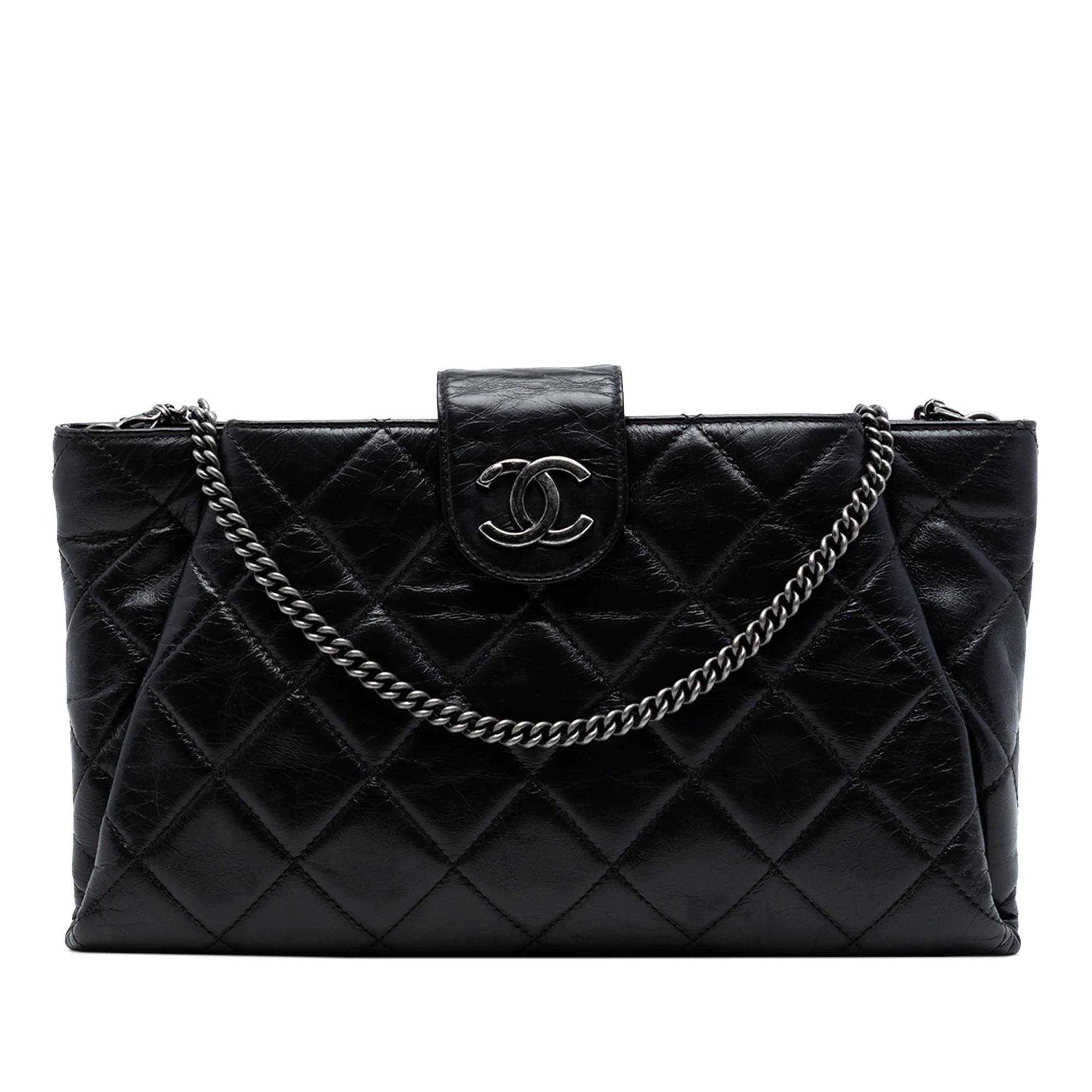 Pony-style calfskin clutch bag