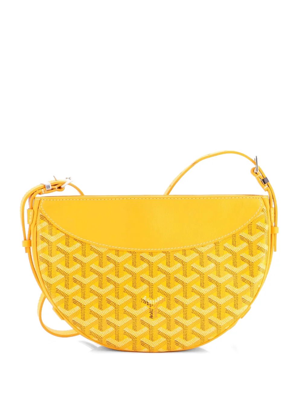 Hirondelle Coated Canvas and Leather shoulder bag