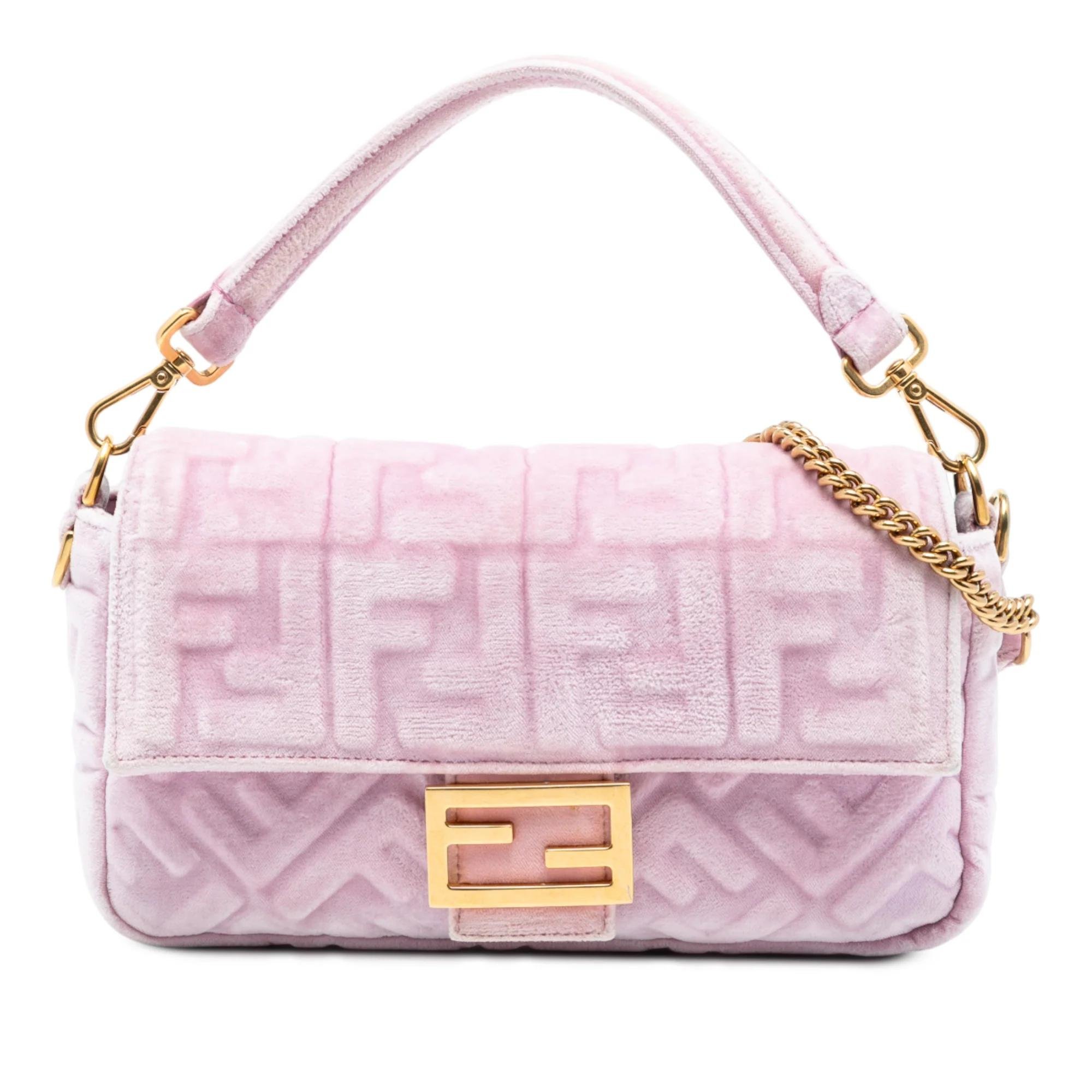 Fendi Baguette velvet satchel