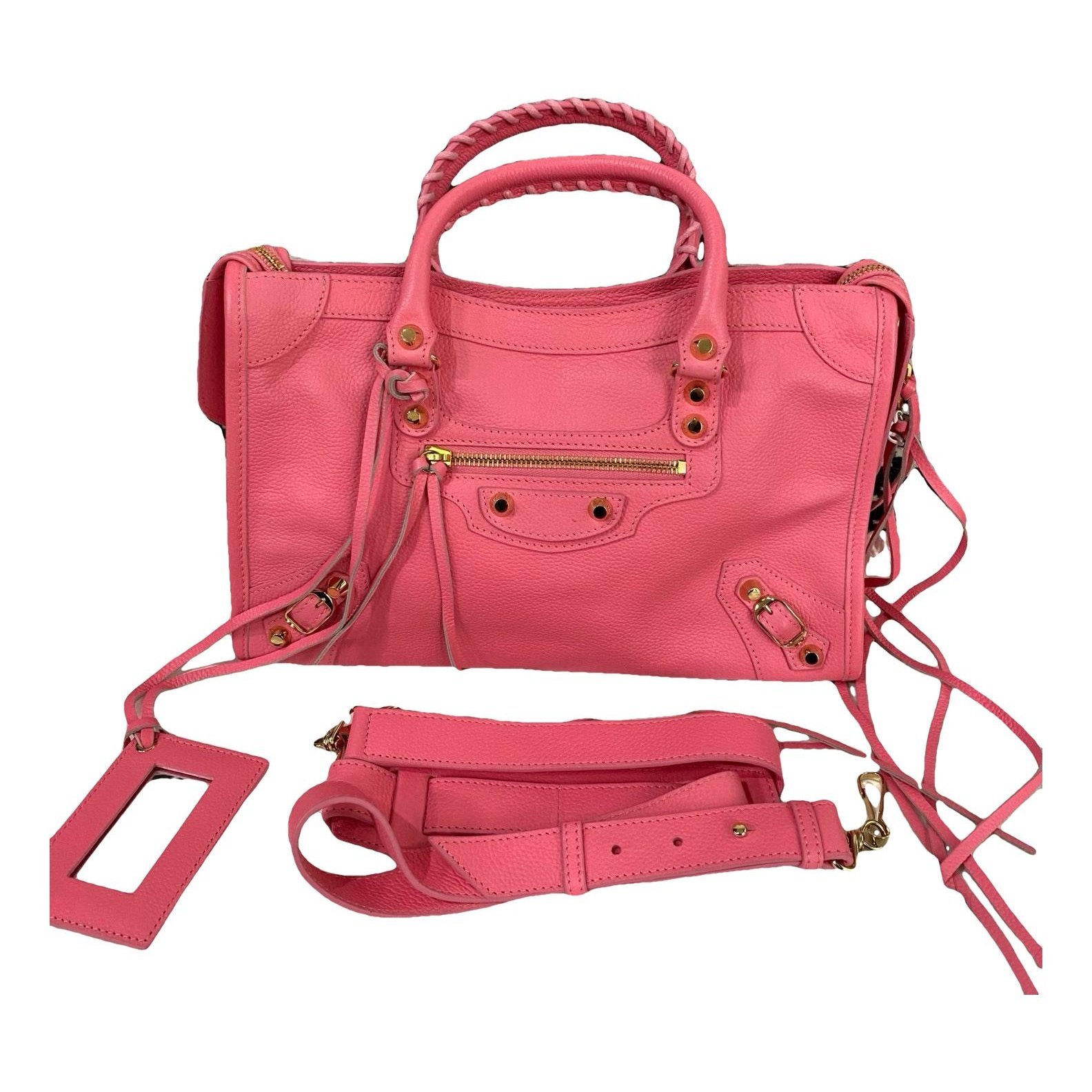 Classic Metalic leather handbag