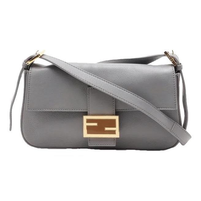 Baguette leather crossbody bag