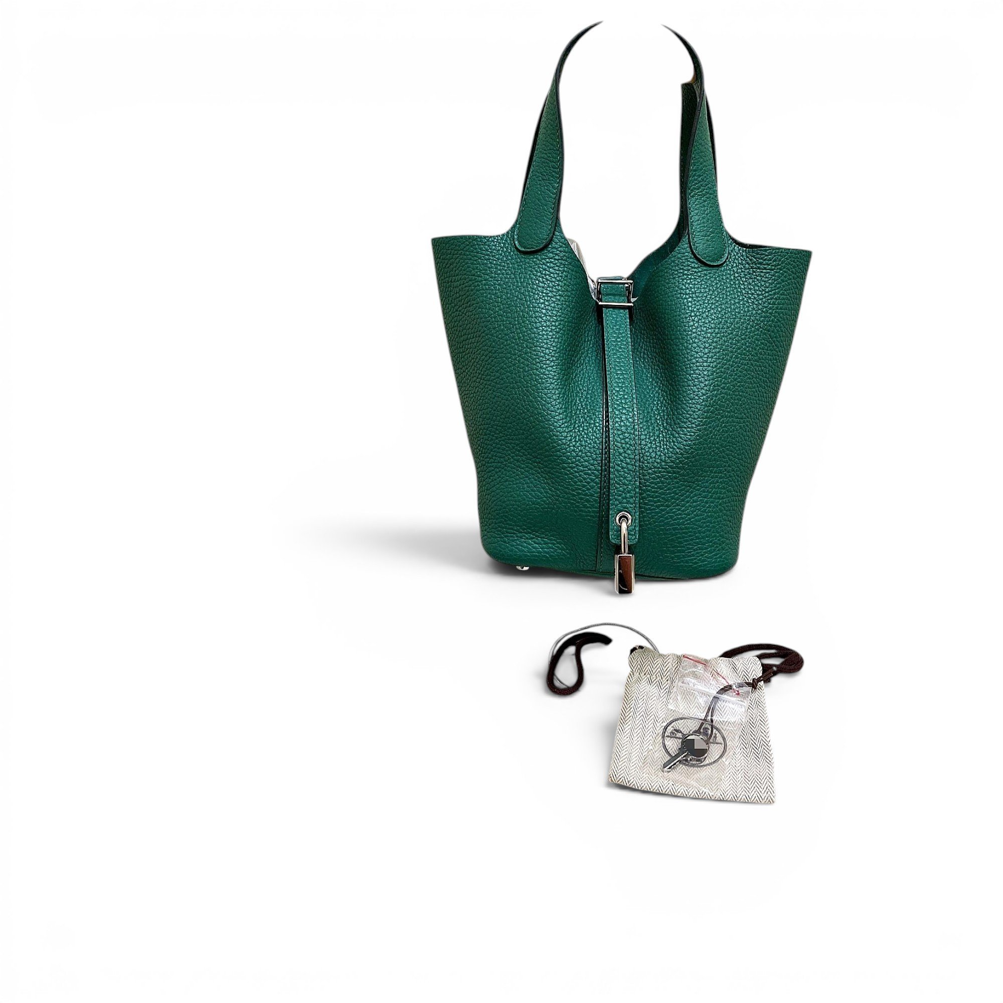 Picotin leather handbag