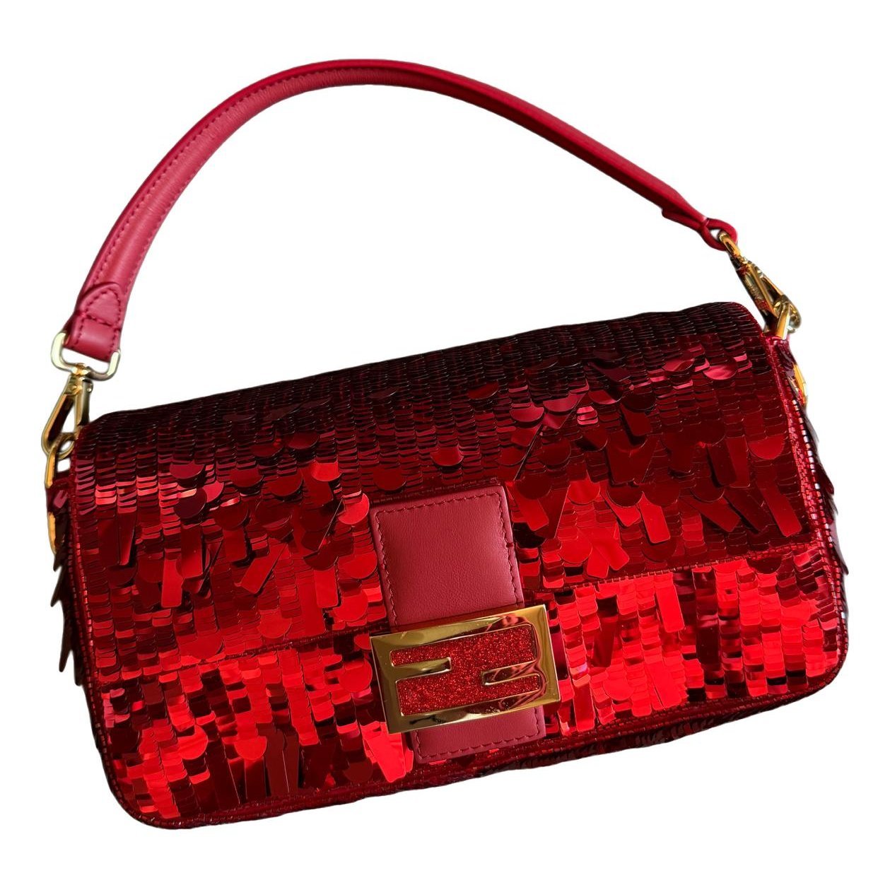 Baguette glitter handbag