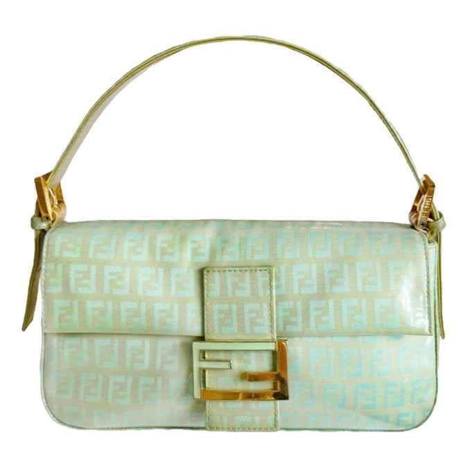 Baguette vinyl handbag