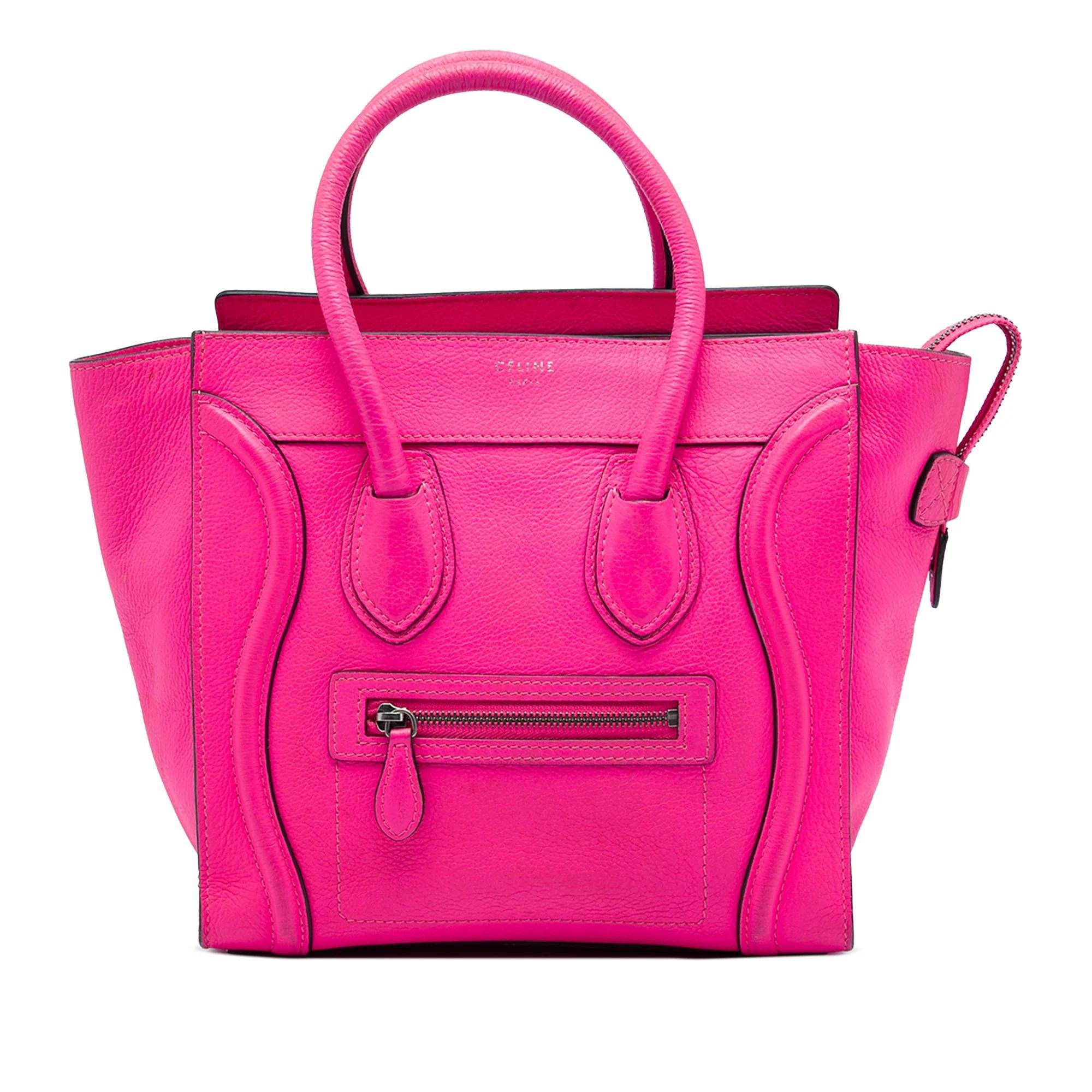 Luggage pony-style calfskin handbag