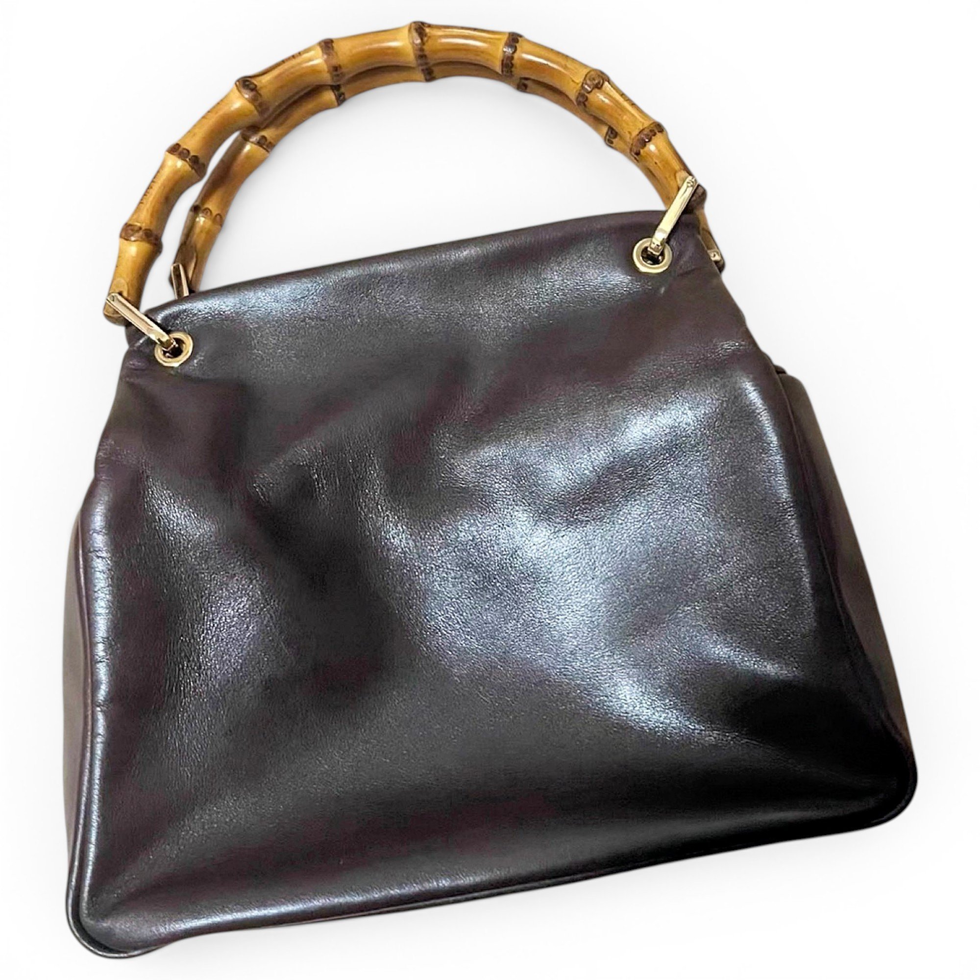 Vintage Bamboo leather handbag