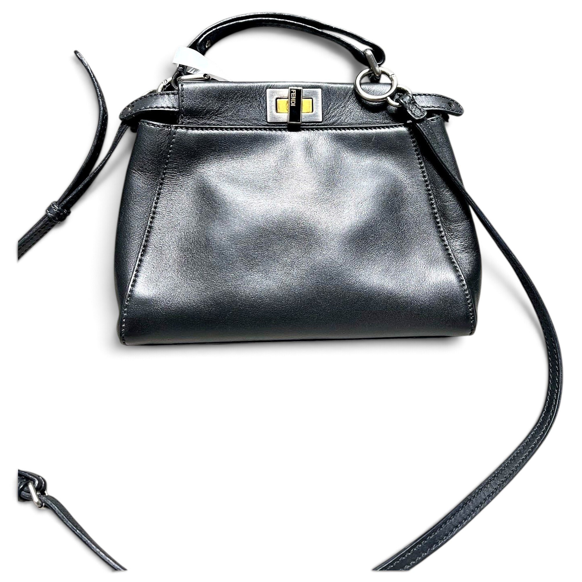 Peekaboo leather handbag