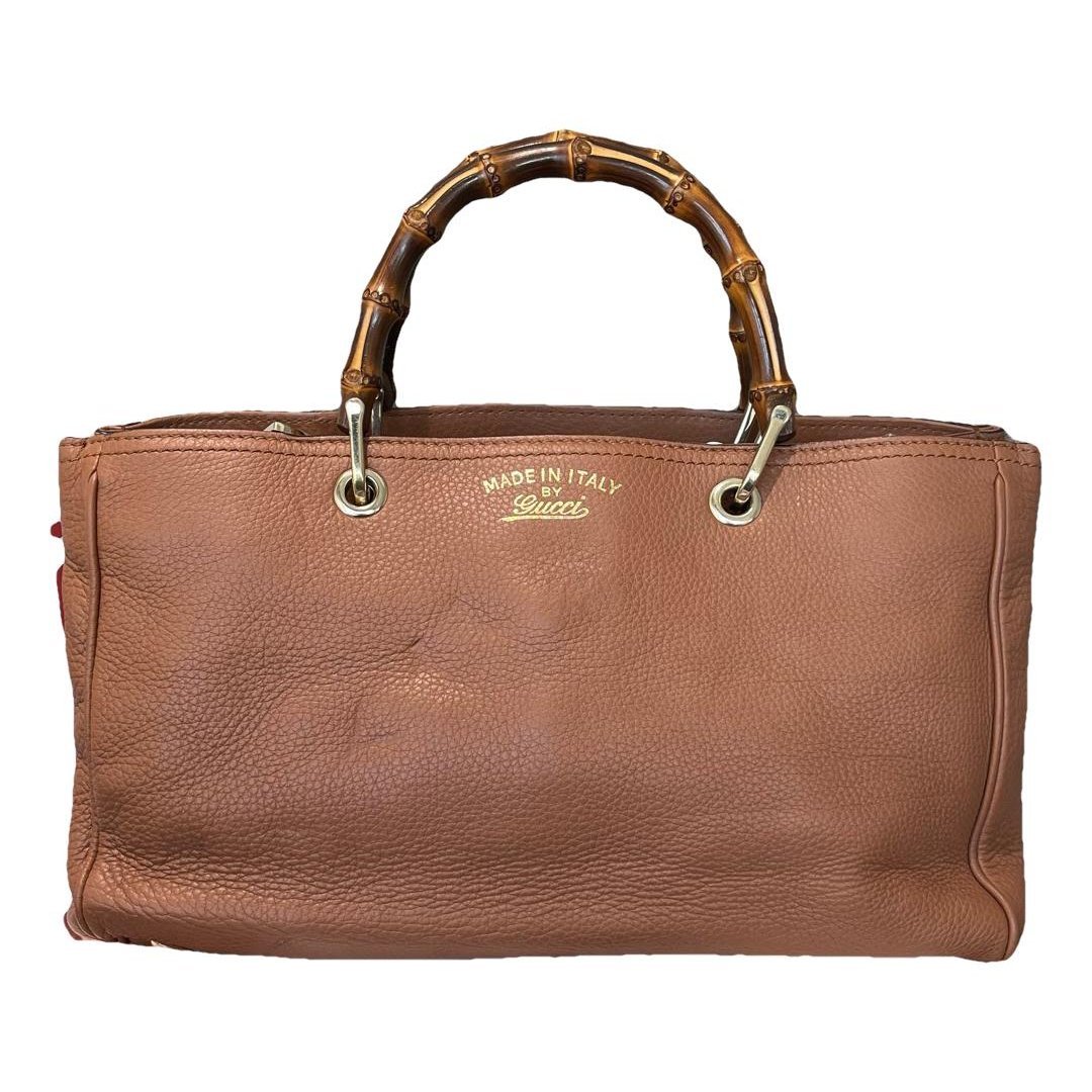 Bamboo leather handbag