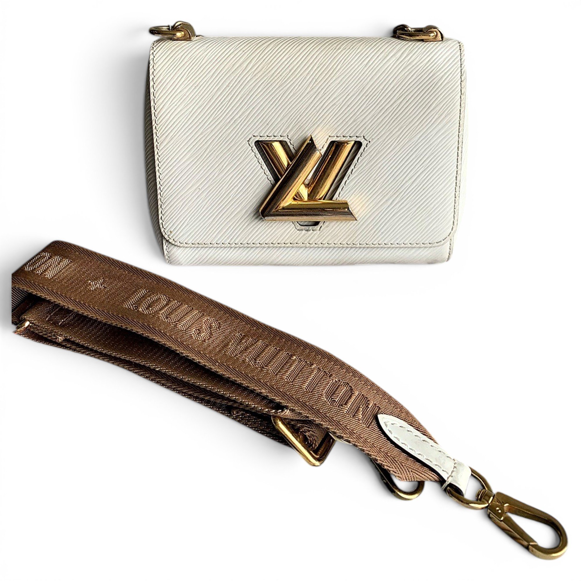 Twist leather handbag