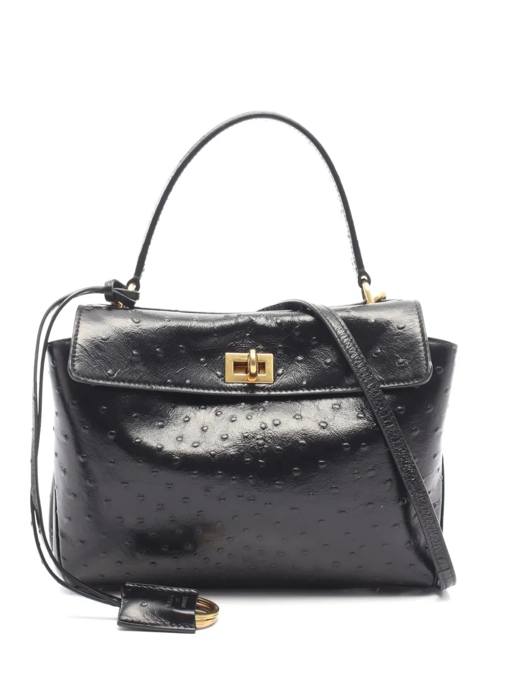 2010s Rodeo ostrich-embossed handbag
