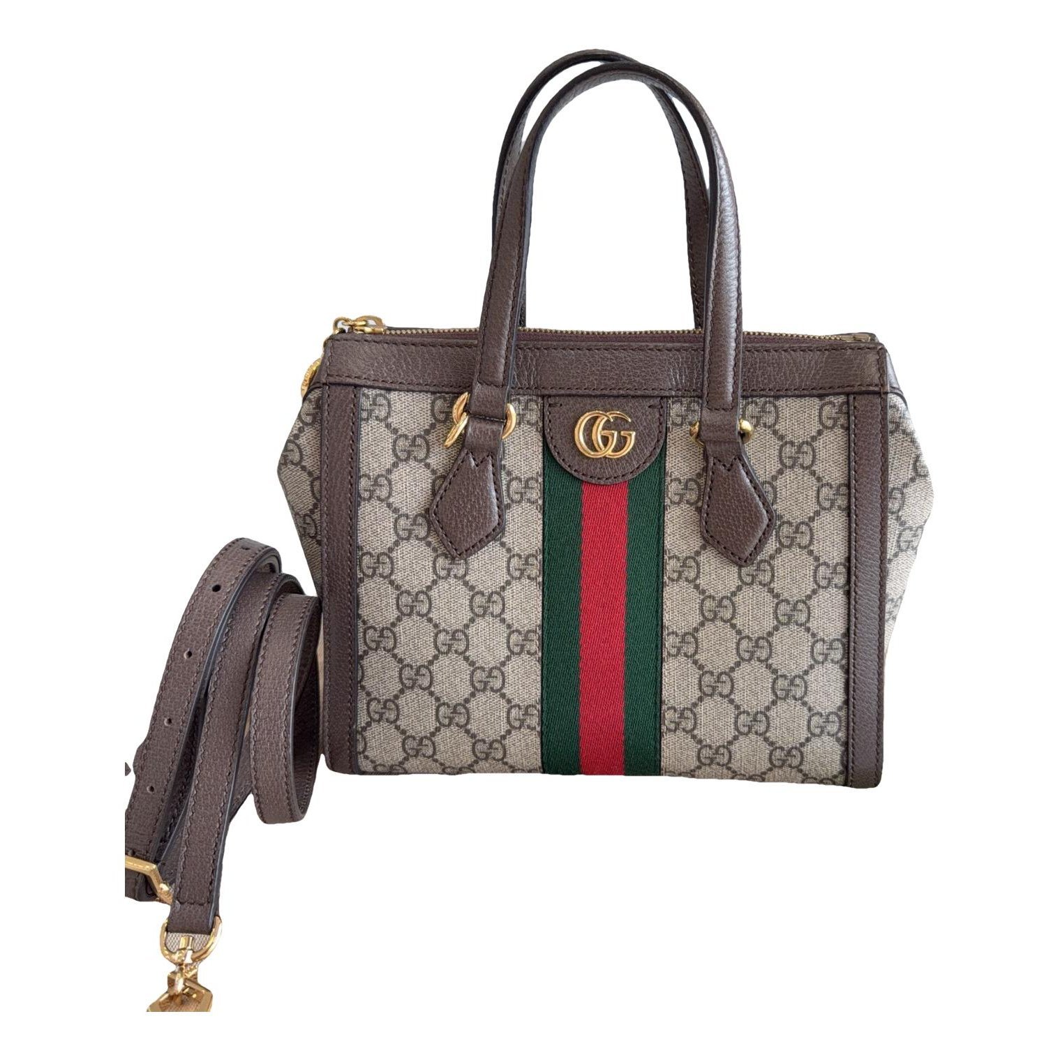 Ophidia Top Handle cloth handbag
