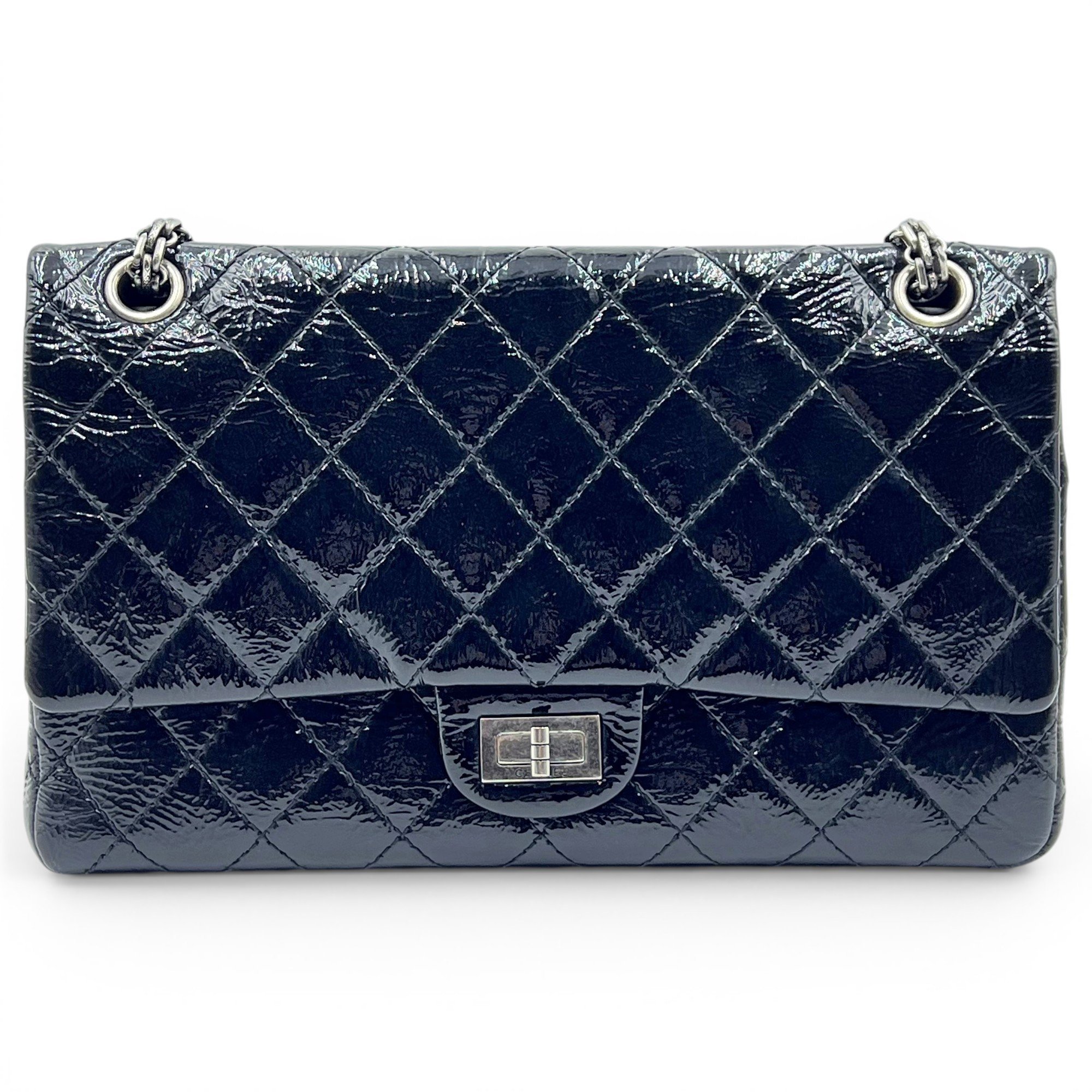 2.55 patent leather handbag