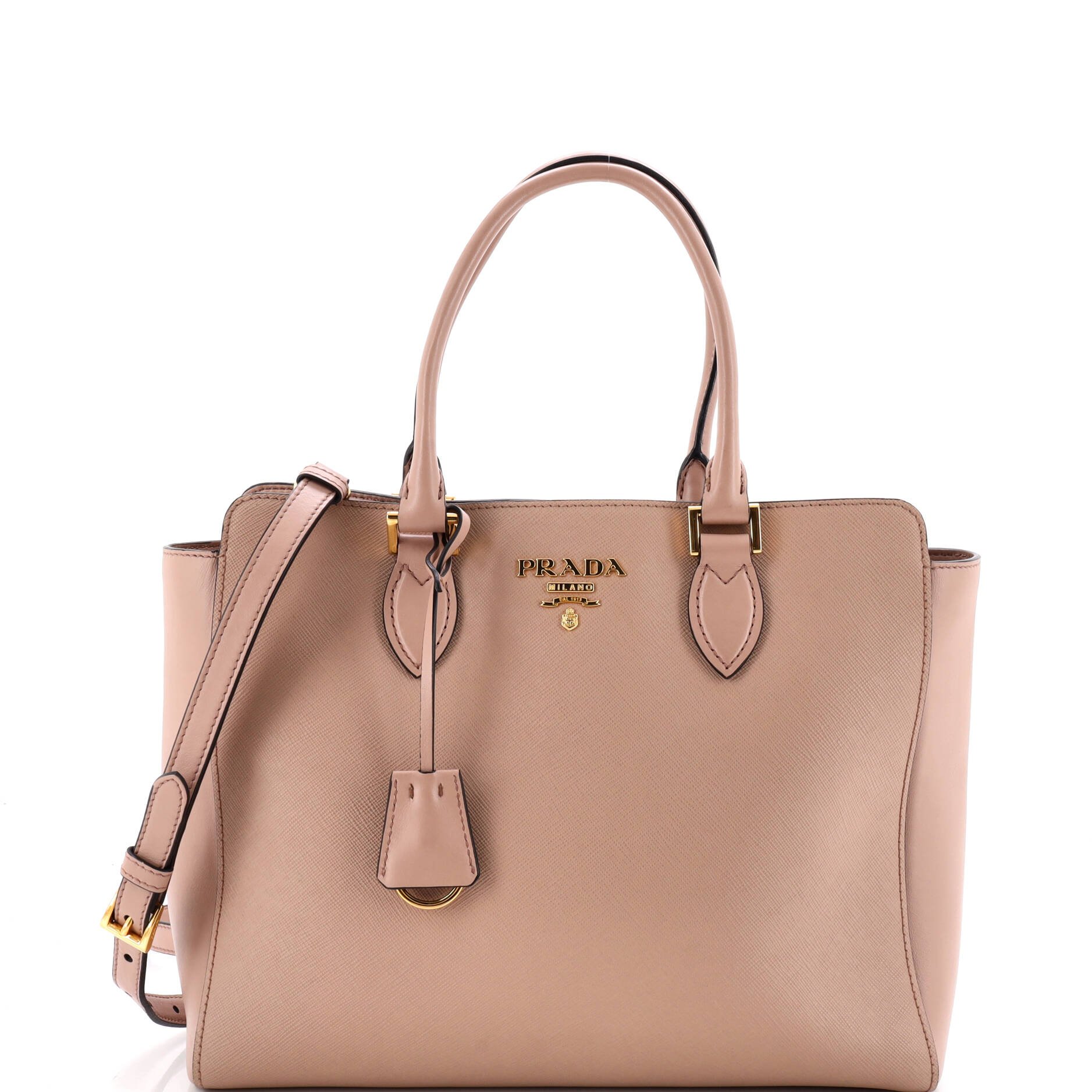 Convertible Tote Saffiano with Soft Calf Medium
