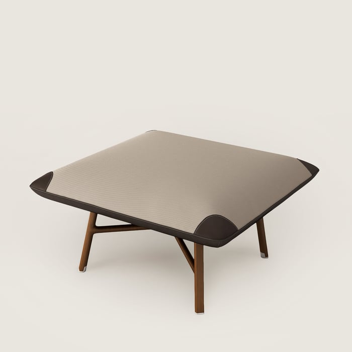 Les Necessaires d'Hermès "Carre d'Assise" Low Stool, High Model
