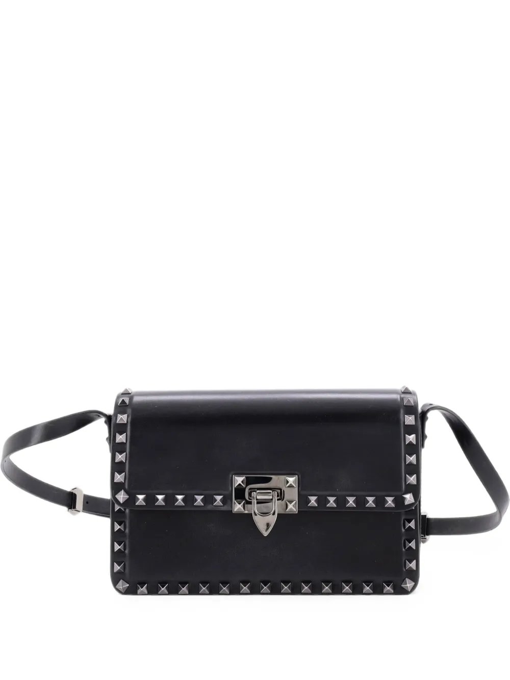 Rockstud23 Leather East West shoulder bag