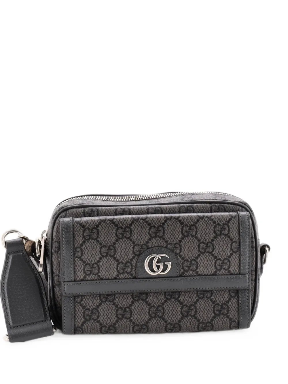 Ophidia Front Pocket Camera Bag GG Coated Canvas Mini shoulder bag