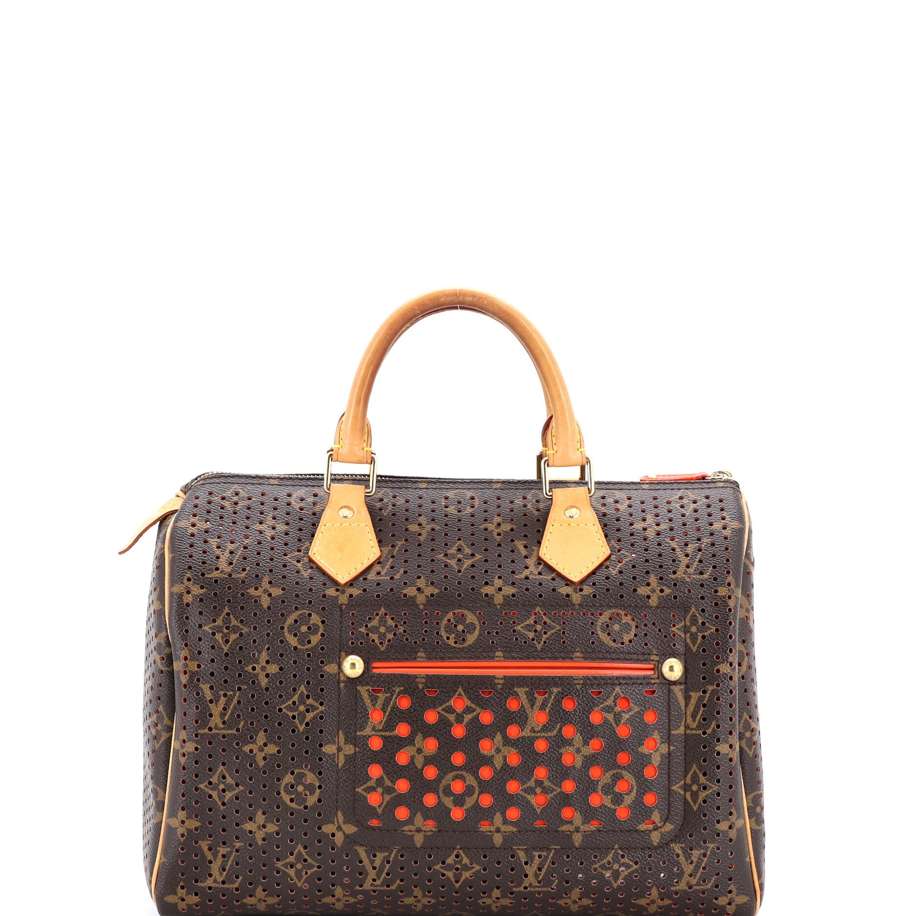 Louis Vuitton Speedy Handbag Perforated Monogram Canvas 30