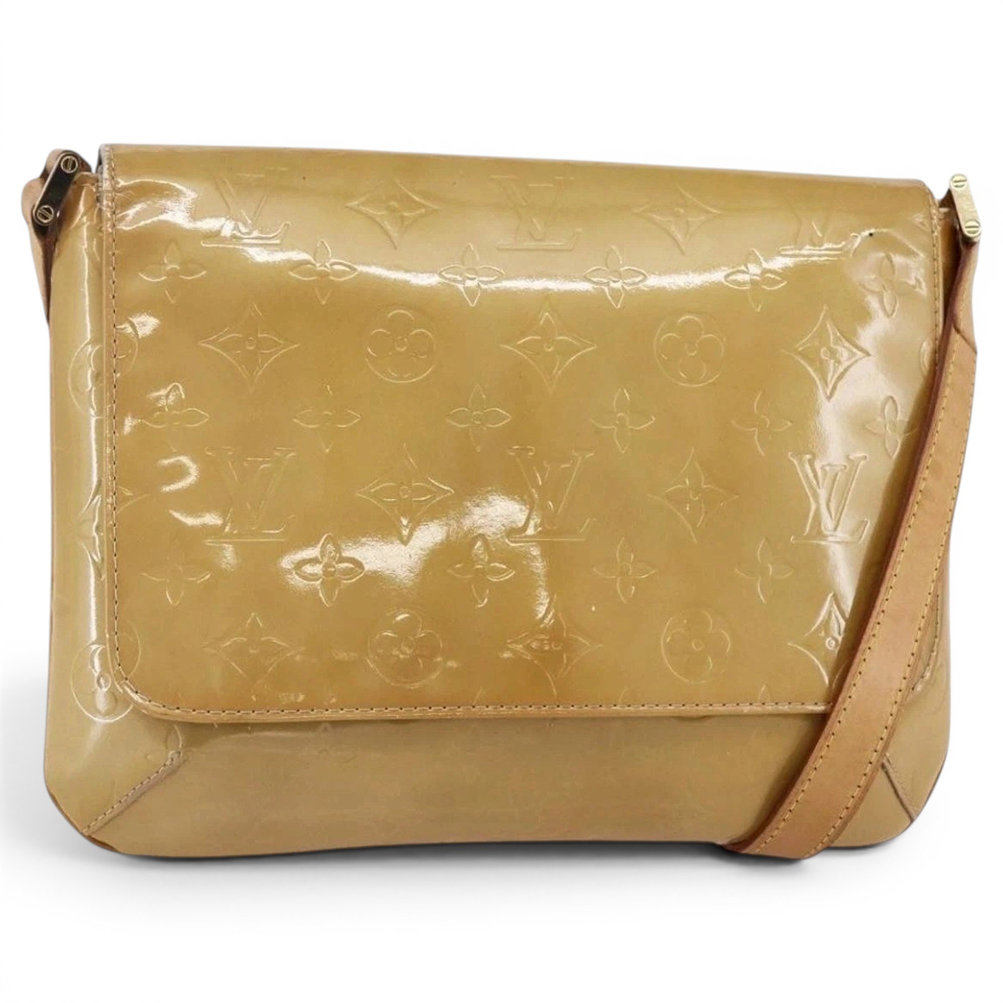 Patent leather handbag