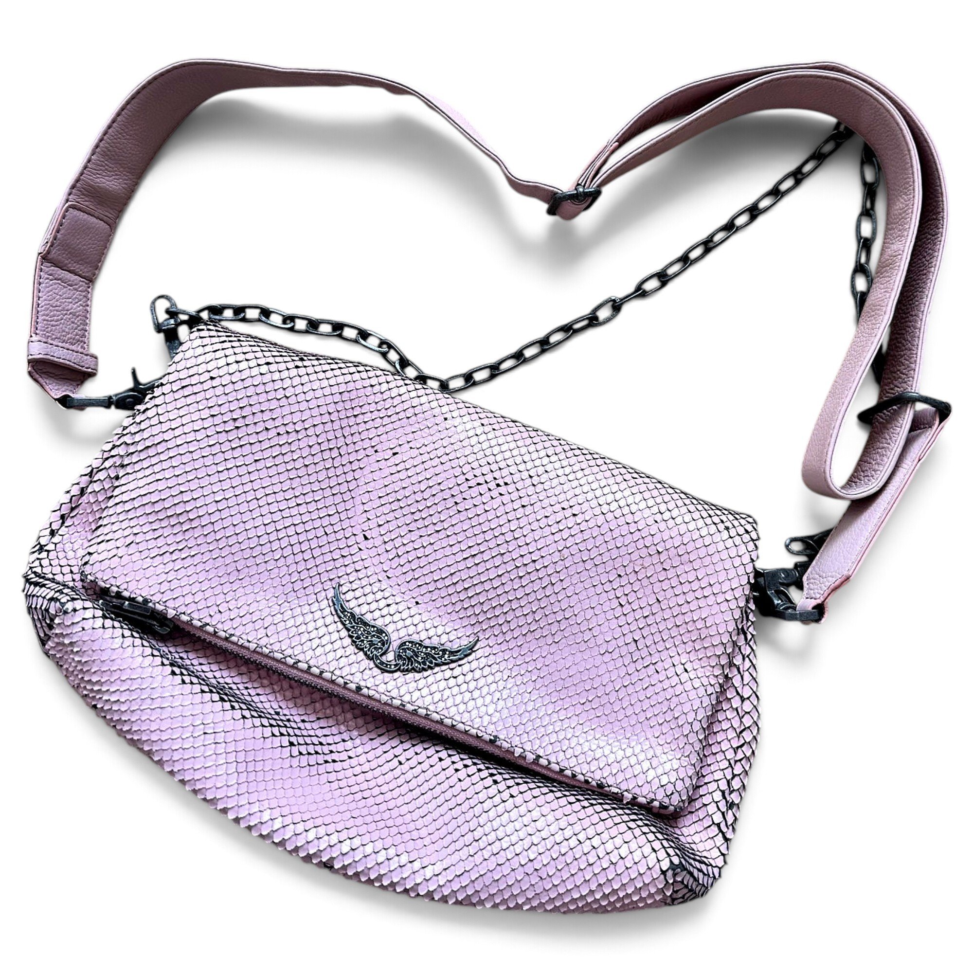 Rock patent leather crossbody bag