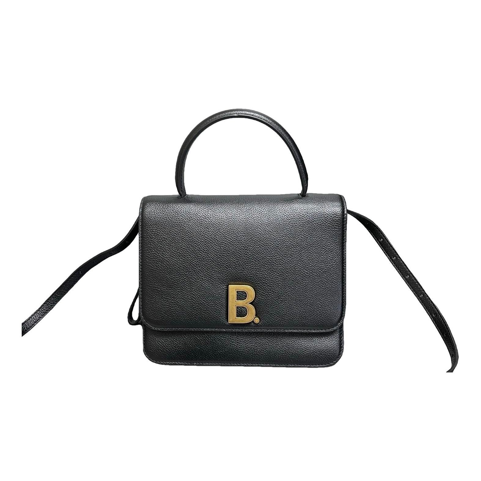 B leather handbag
