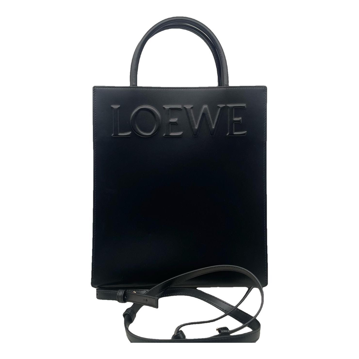 A5 leather handbag