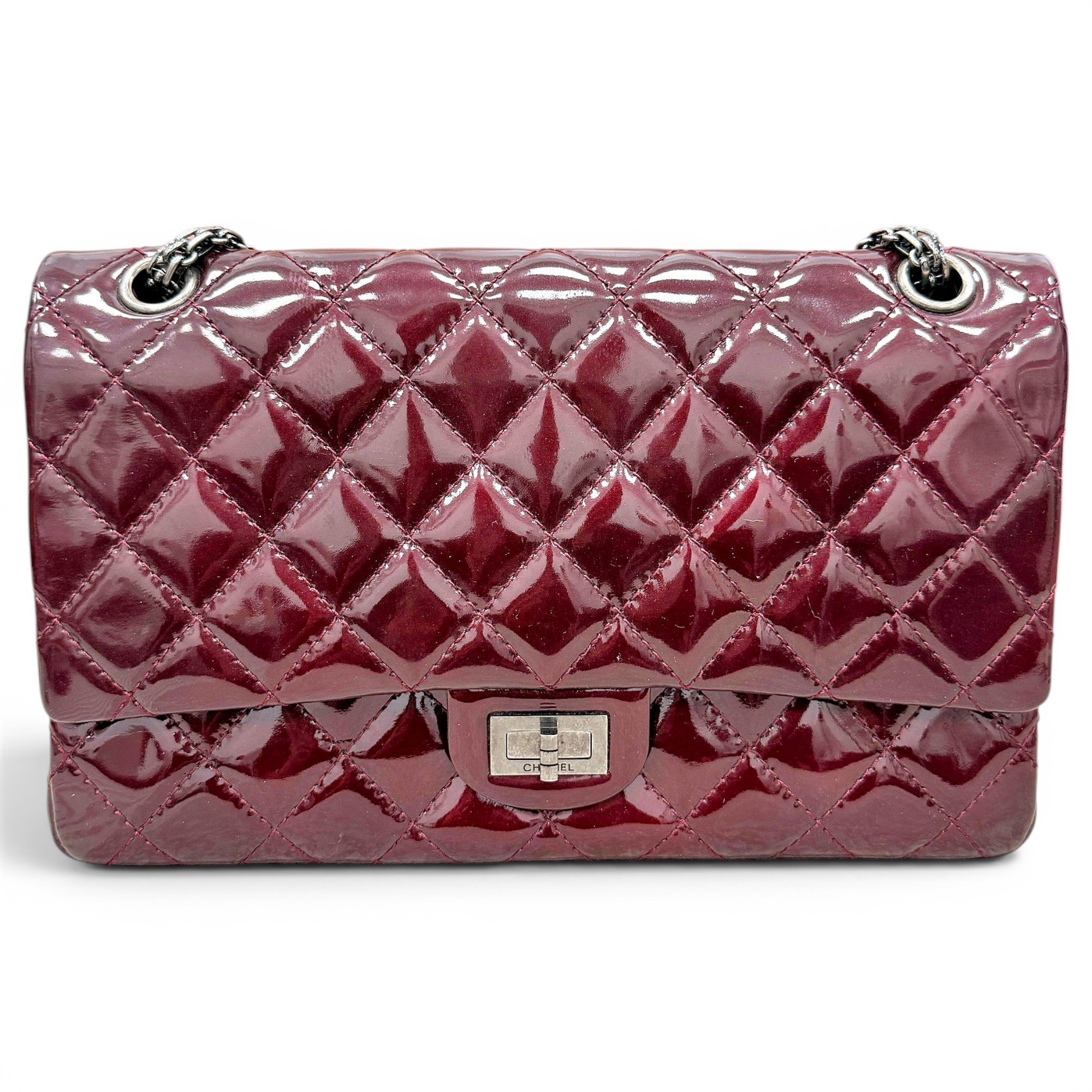 2.55 patent leather handbag