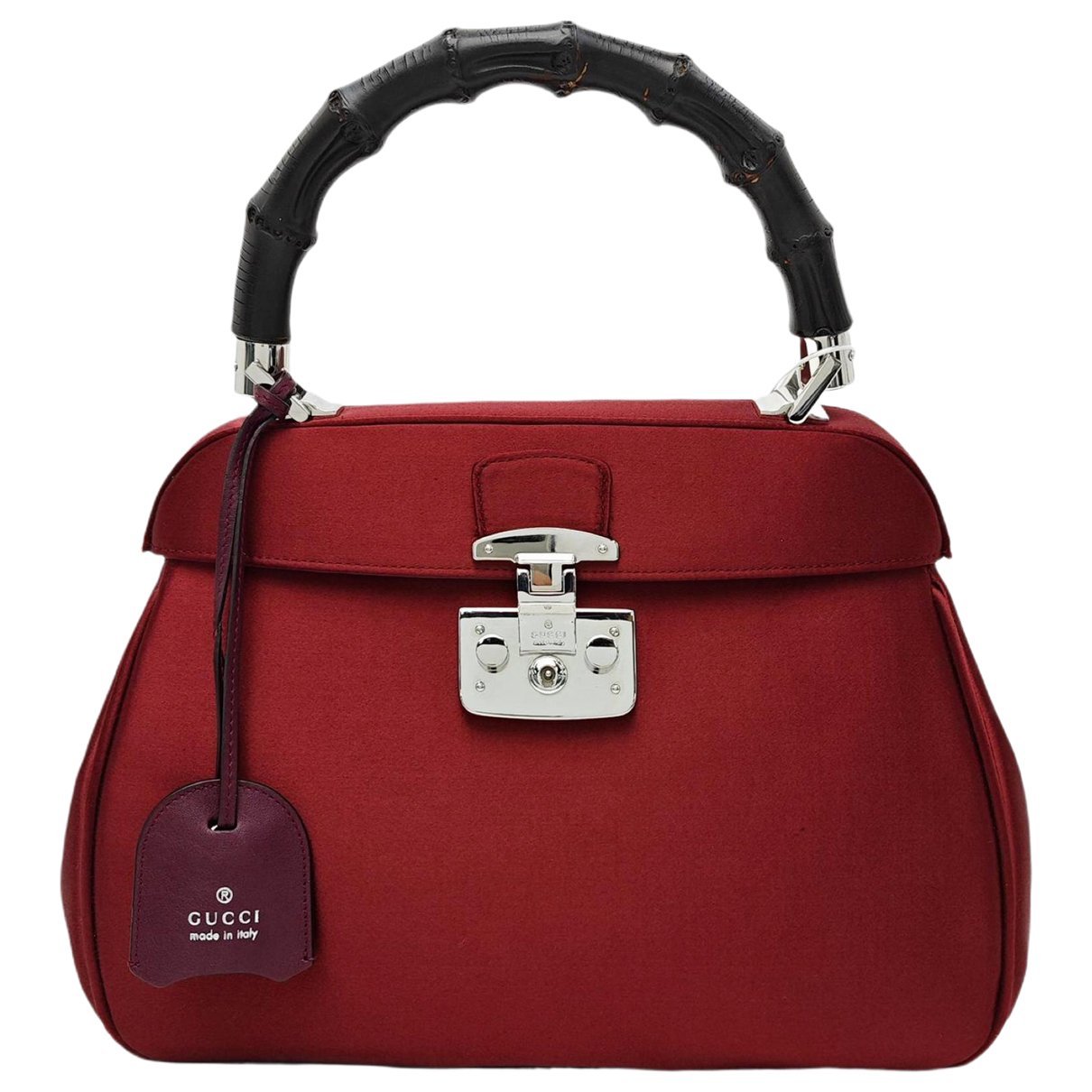 Lady Lock velvet handbag