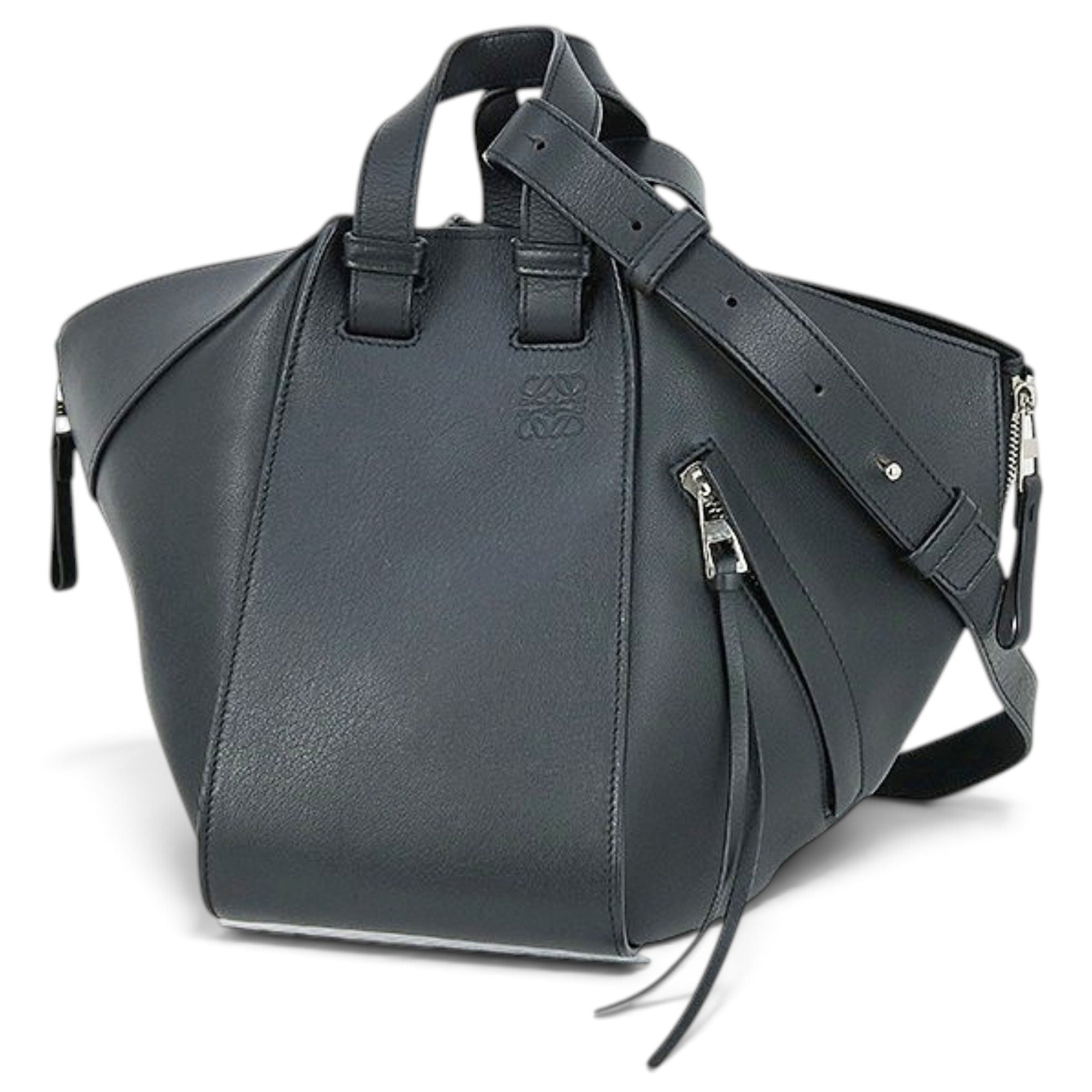 Hammock leather handbag