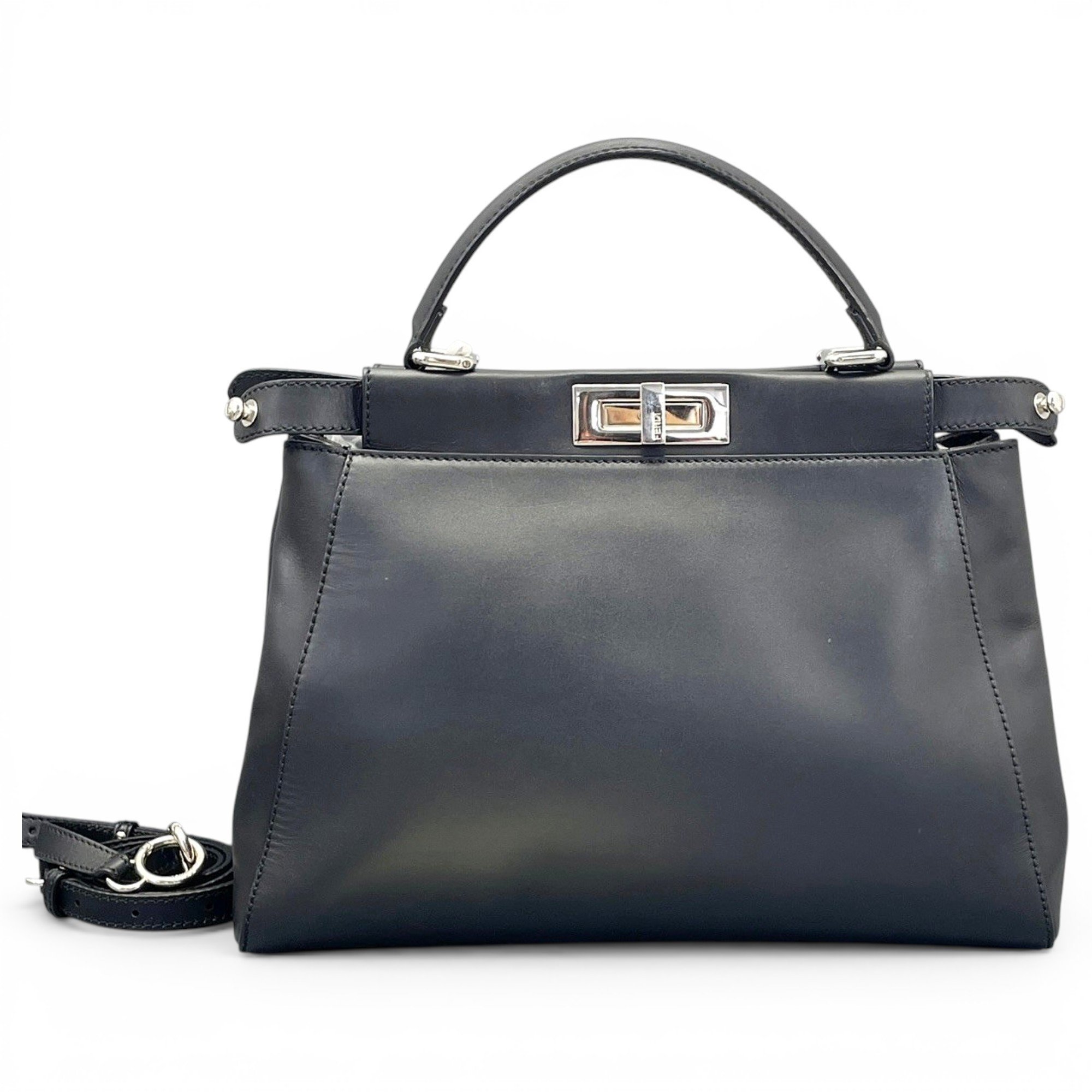 Peekaboo leather handbag