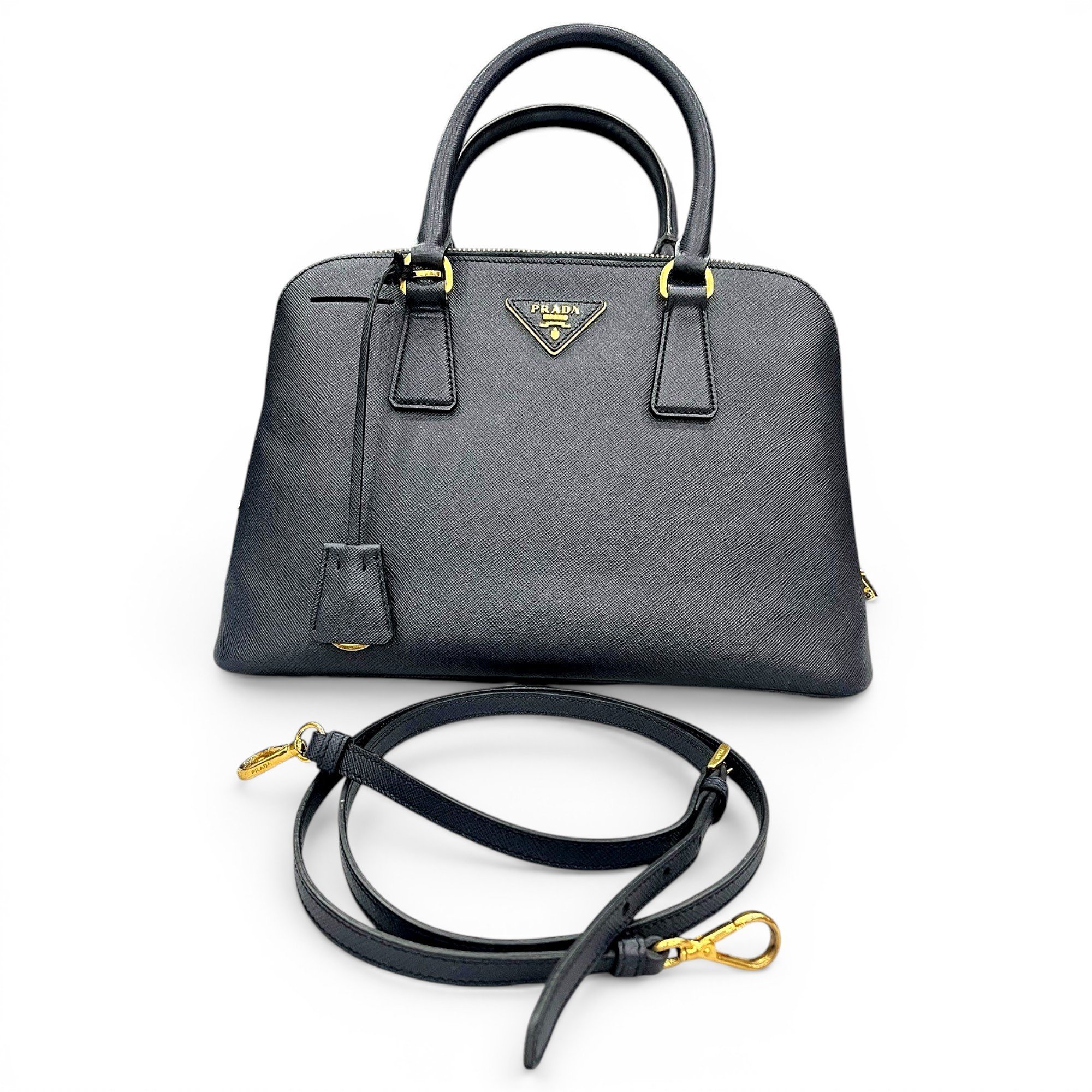 Promenade leather handbag