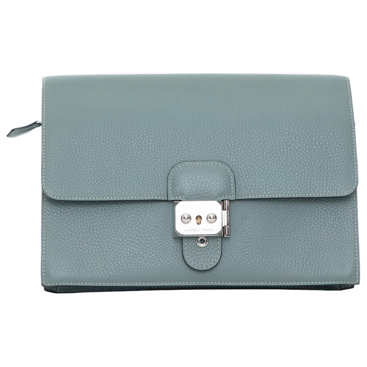 Leather clutch bag