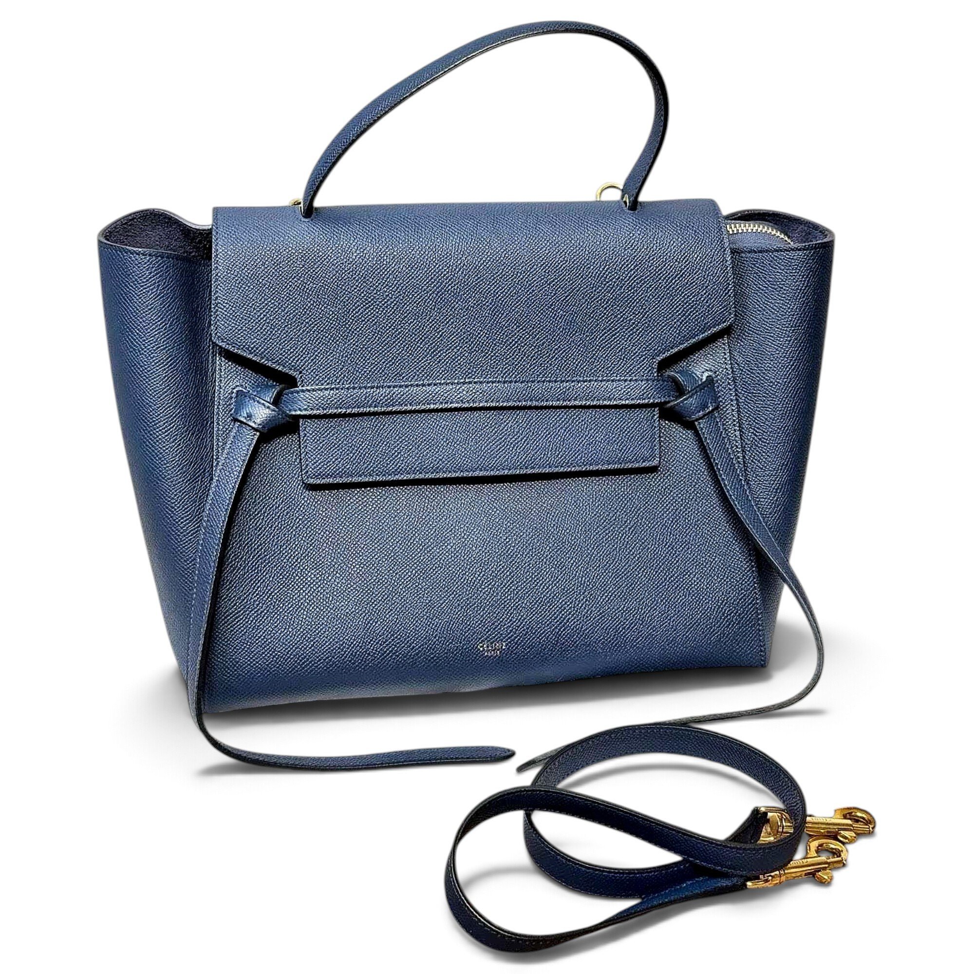 Belt leather handbag