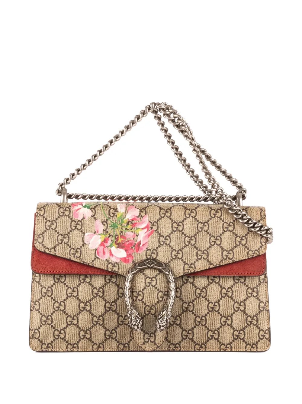 floral GG-pattern chain bag