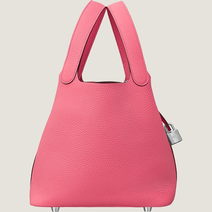Rose Azalée Picotin Lock 22 Bag