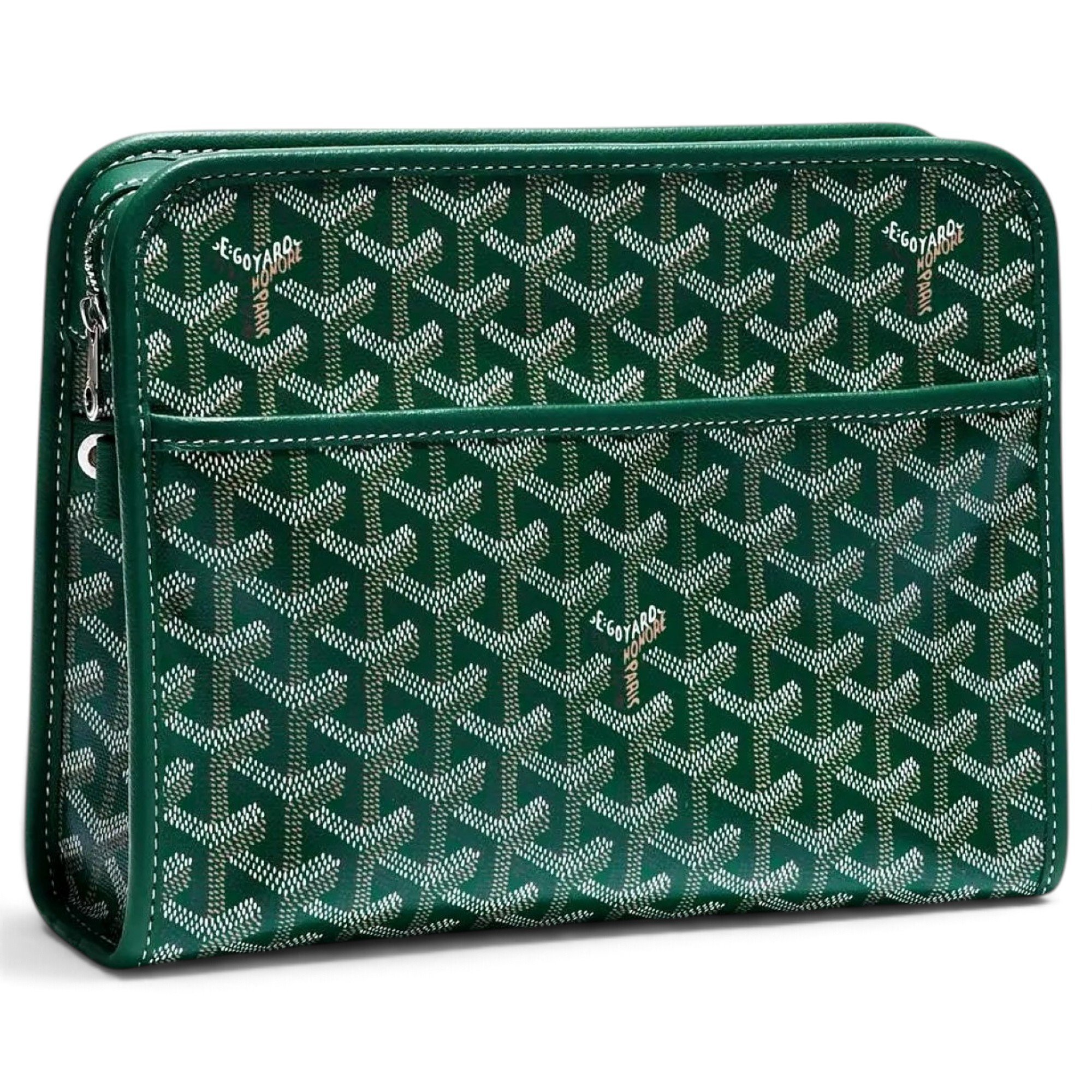 Jouvence leather clutch bag