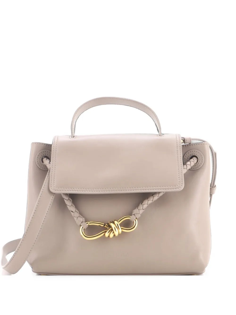 Ciao Ciao Top Handle Bag Leather with Intrecciato Detail Small satchel