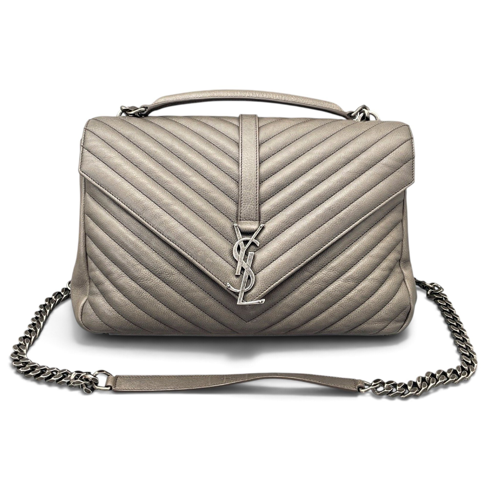Collége monogramme leather handbag