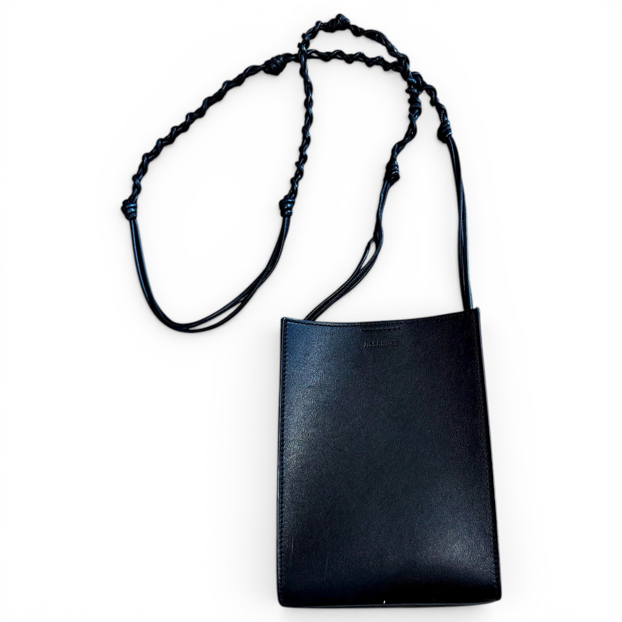 Jil Sander Tangle leather crossbody bag