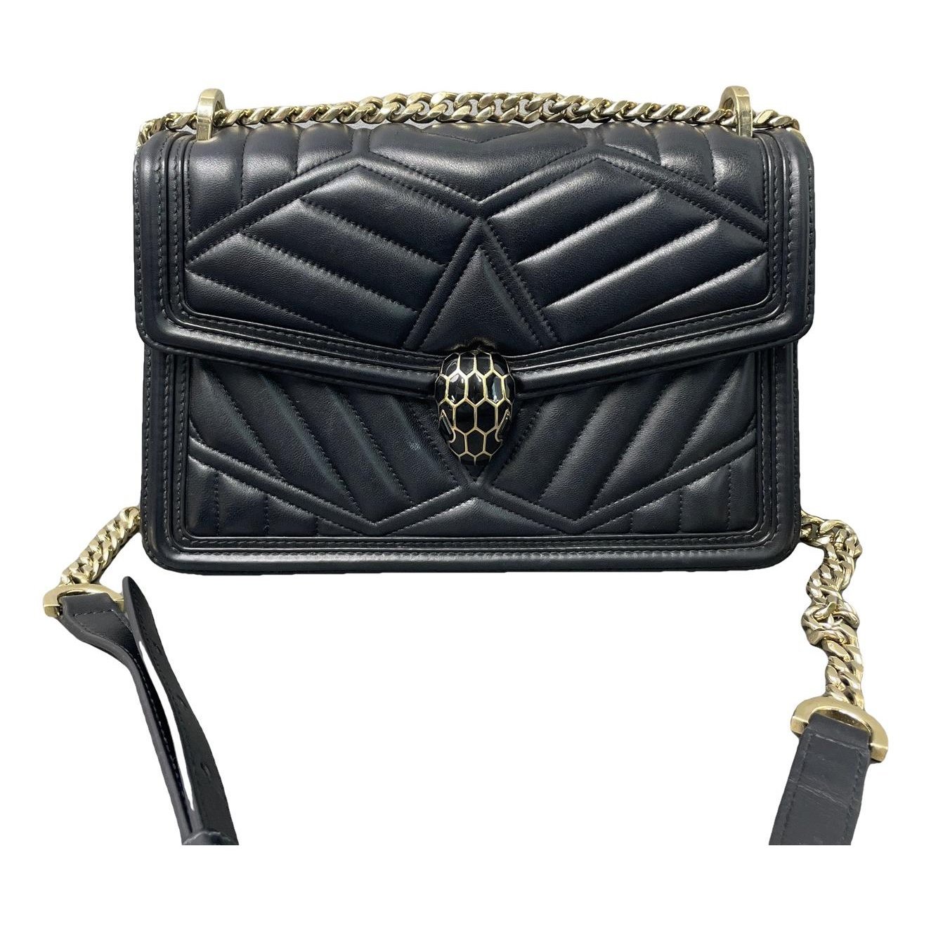 Serpenti leather handbag