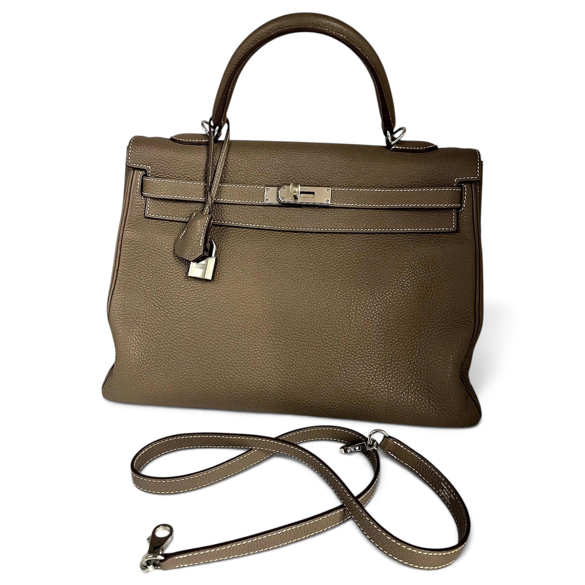 Kelly 35 leather handbag