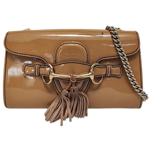 Patent leather handbag