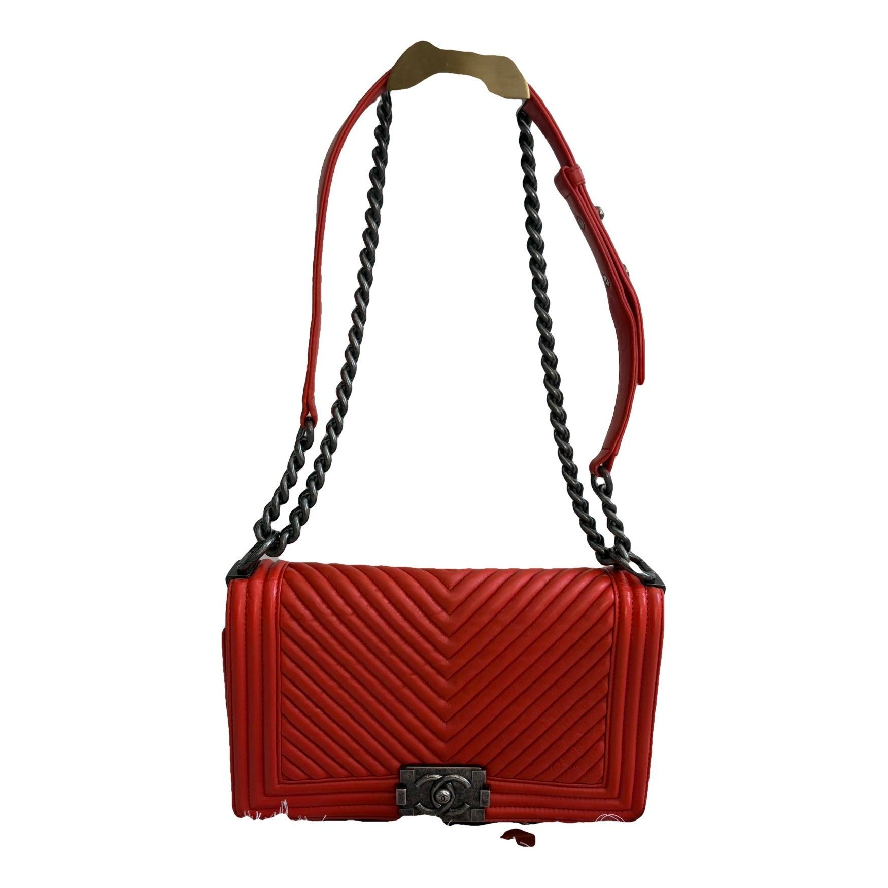 Boy leather crossbody bag