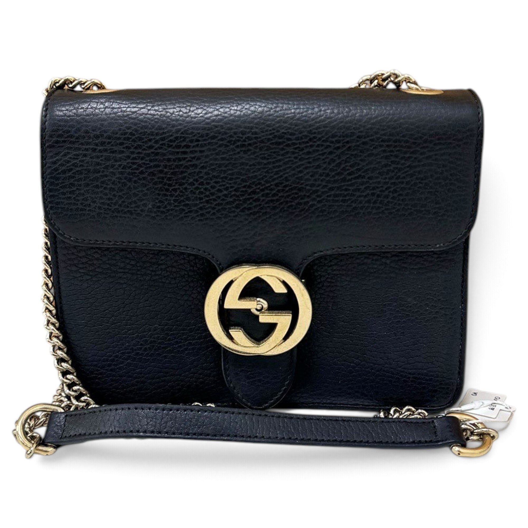 GG Ring leather handbag