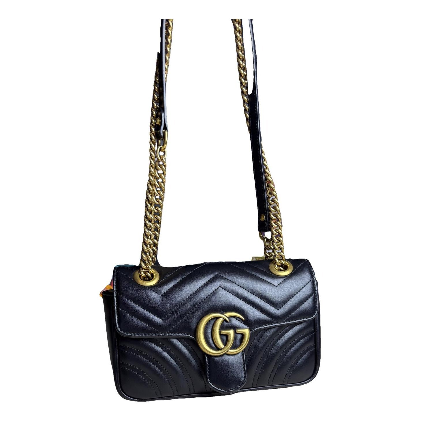 GG Marmont Flap leather crossbody bag