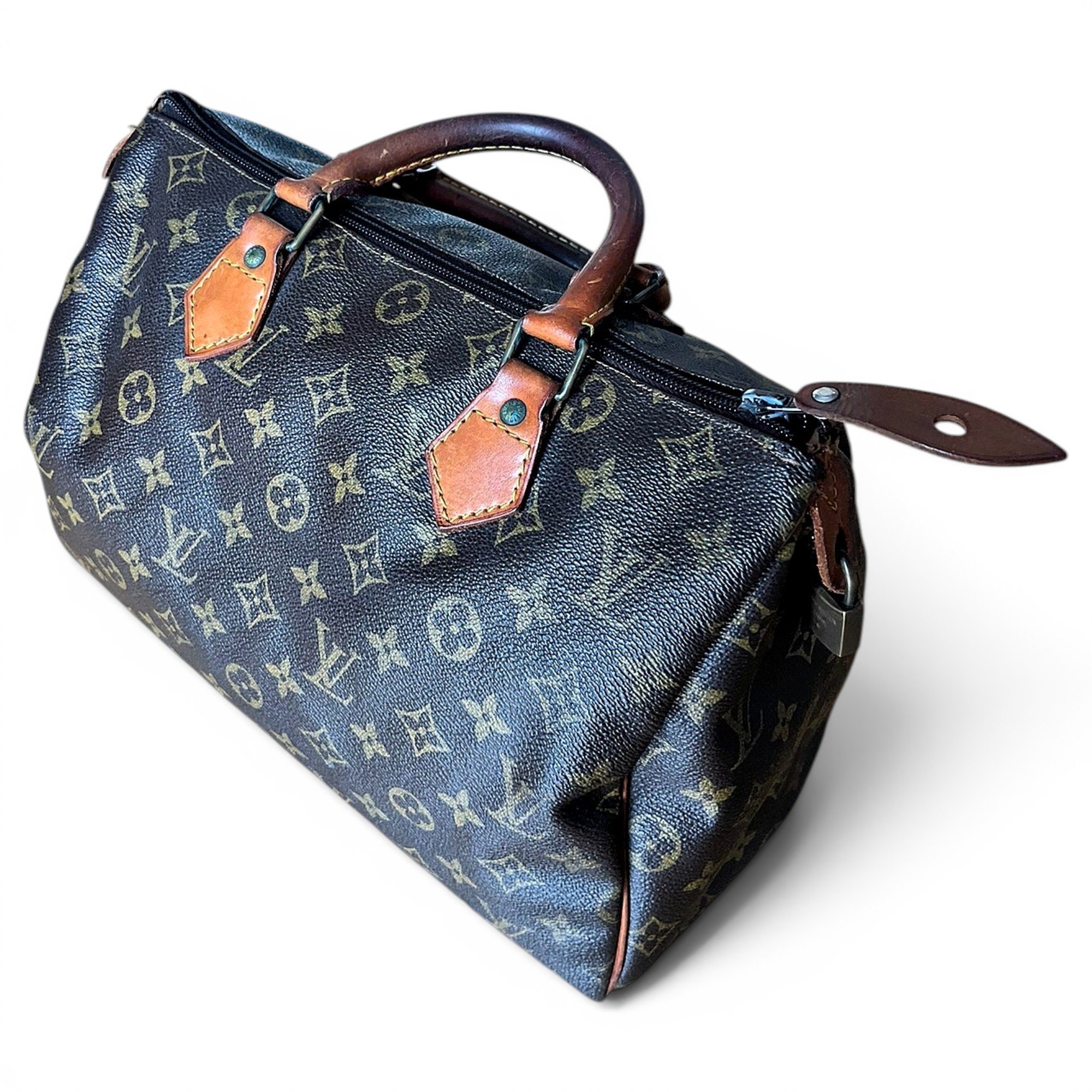 Speedy leather handbag